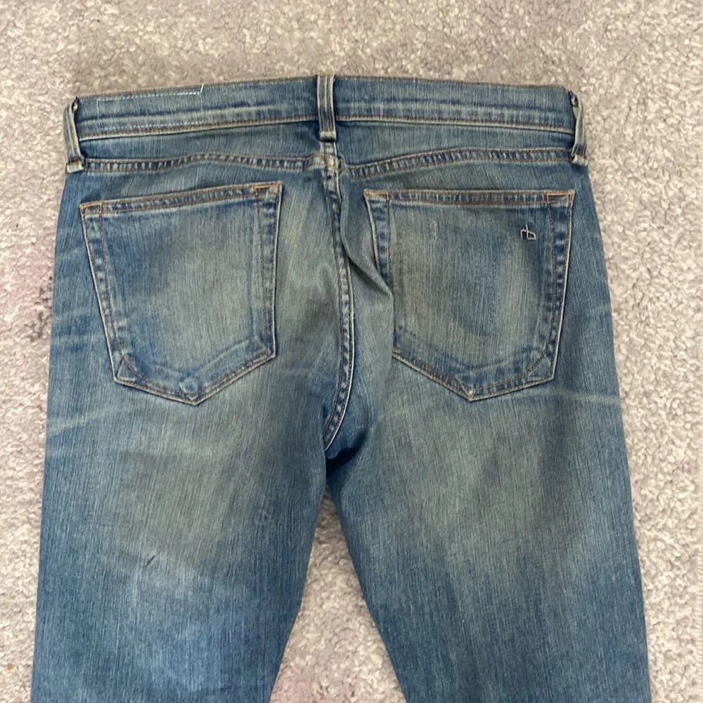 rag & bone Women's the Dre Armitage Acid Wash Mid Rise Denim Jeans Distressed 26 - Picture 7 of 7